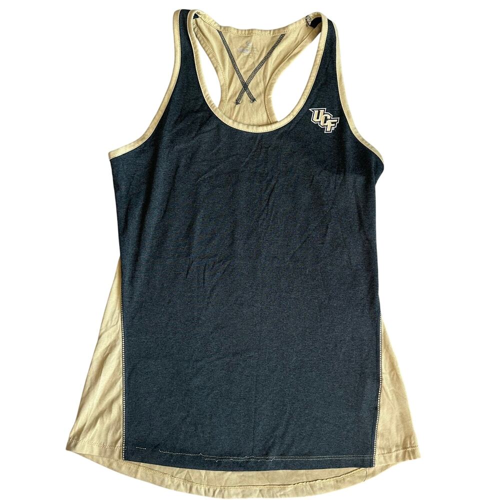 Colosseum Yellow/Gray Uni. of Central Florida Razorback Logo, Tank Top- L